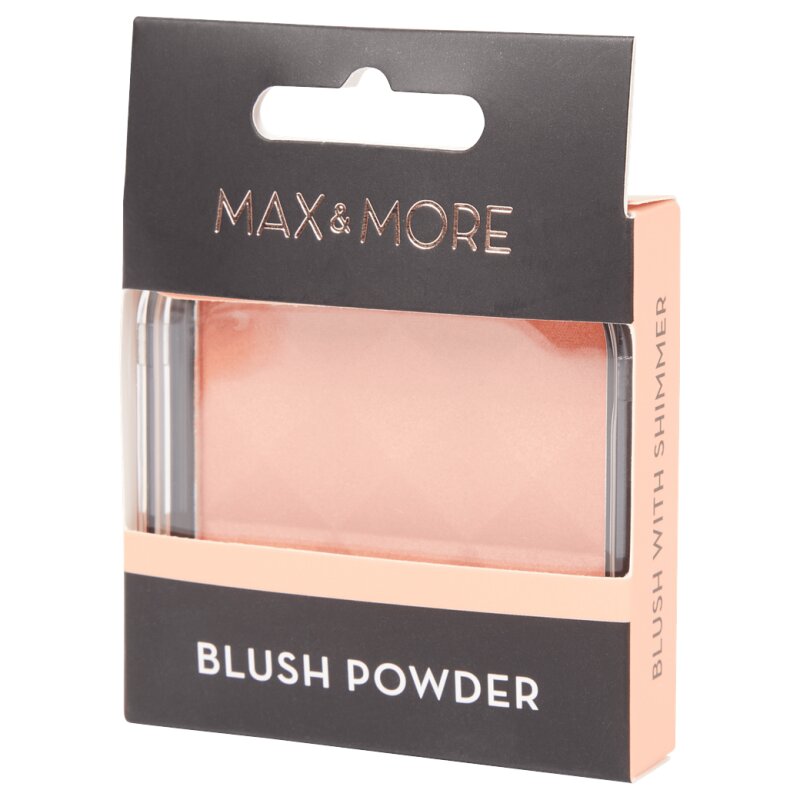 Max & More Poudre Blush Fard à Joue Compact - 8g - Peachy Cheeks 167