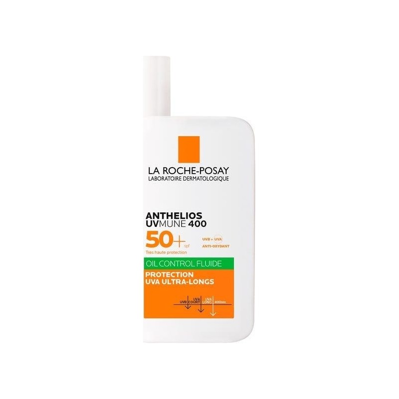 La Roche-Posay Anthelios UVMUNE 400 فيلويد واقي شمسي للوجه Oil Control - للبشرة المختلطة والدهنية - SPF50+ - 50 مل