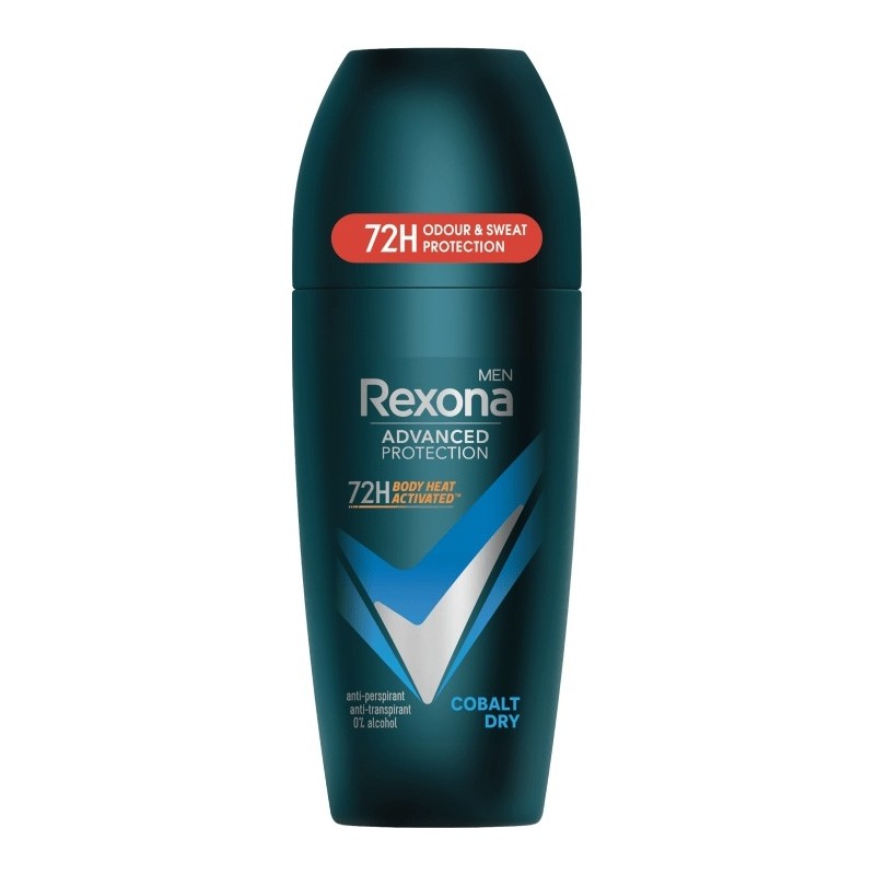 Rexona Advanced Protection Cobalt Dry Déodorant Bille Anti-Transpirant Protection 72h Homme - 50ml