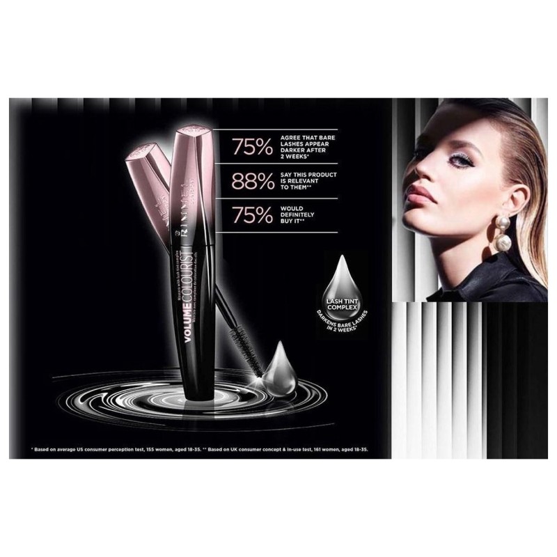 Rimmel Colourist ماسكارا حجم - 001