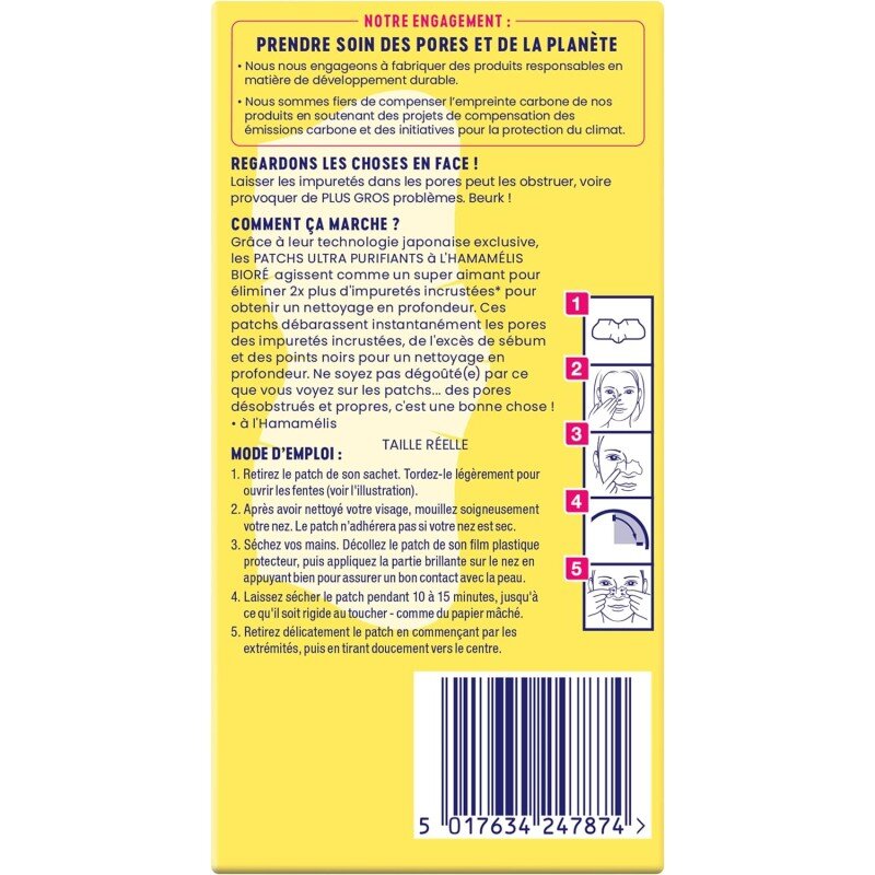 Bioré Ultra Purifying Witch Hazel Patches - All Skin Types - 6 Patches