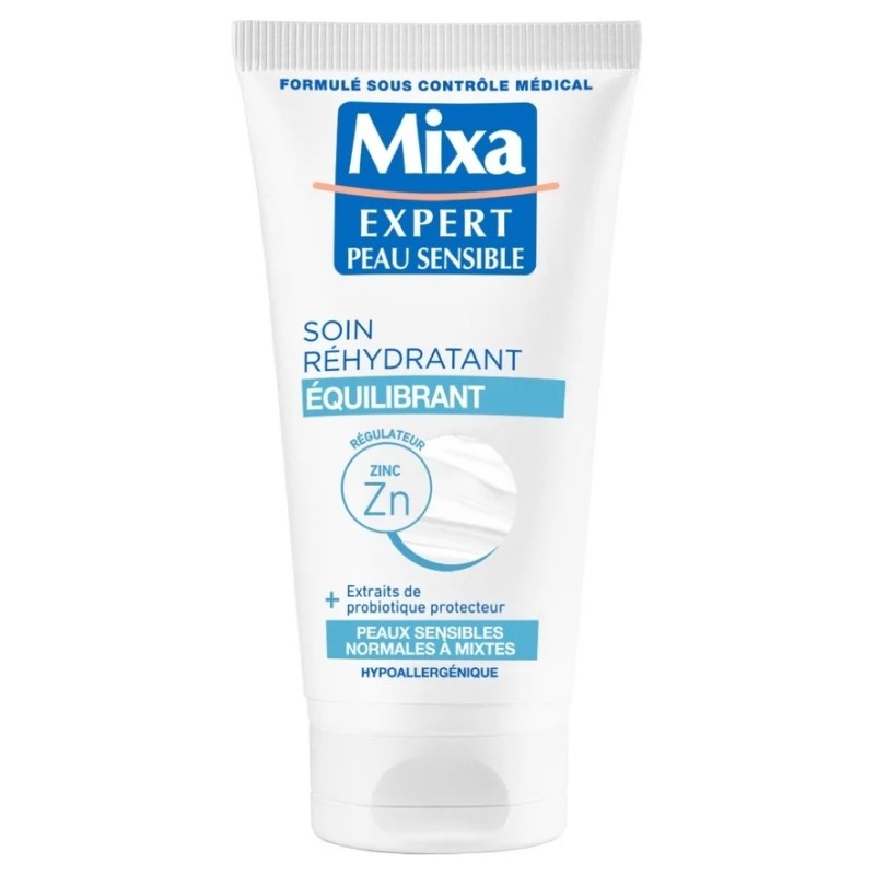 Mixa Expert Peau Sensible Soin Réhydratant Equilibrant - 50ml