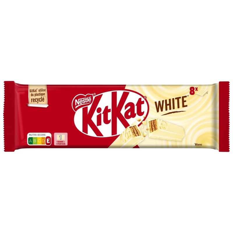 Kit Kat White Enrobage Blanc - Pack de 8x41,5g