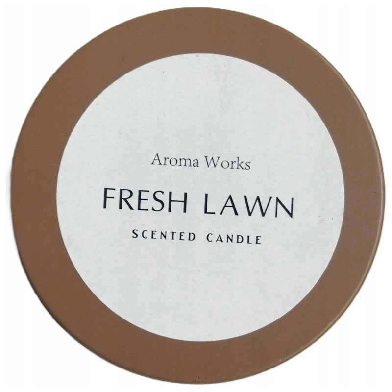 Aroma Works Bougie Parfumée Fresh Lawn - Pelouse Fraîche - 10 Heures