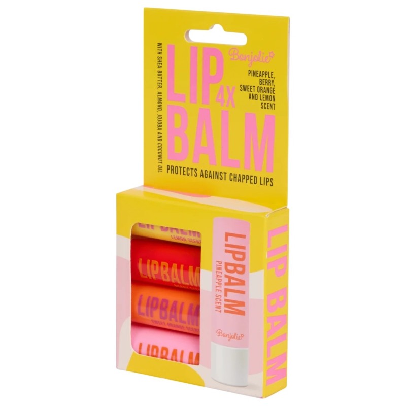 Bonjolie Kit Soin Lèvres Baume - 4x4g - Multicolor