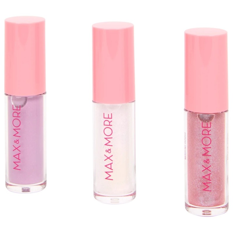 Max & More ملمع شفاه شفاف - 3x4.2مل