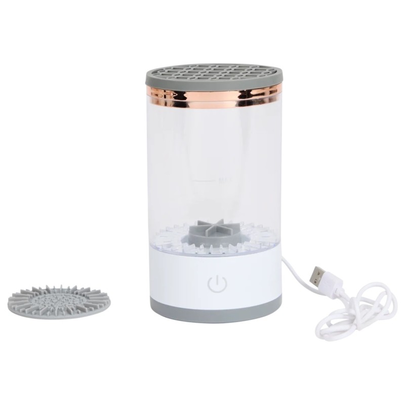 Beauty Star منظف فرش الماكياج الكهربائي - رمادي