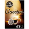 Carrefour Sensation Café Dosettes Classico Compatible Senseo - X36