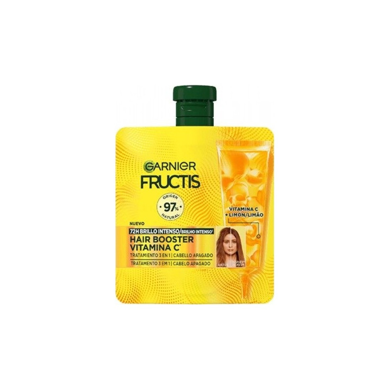 Garnier Fructis Hair Booster Traitement 3-en-1 à la Vitamine C - 72h de Brillance - 60ml