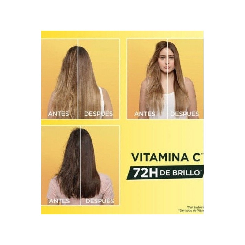 Garnier Fructis Hair Booster Traitement 3-en-1 à la Vitamine C - 72h de Brillance - 60ml