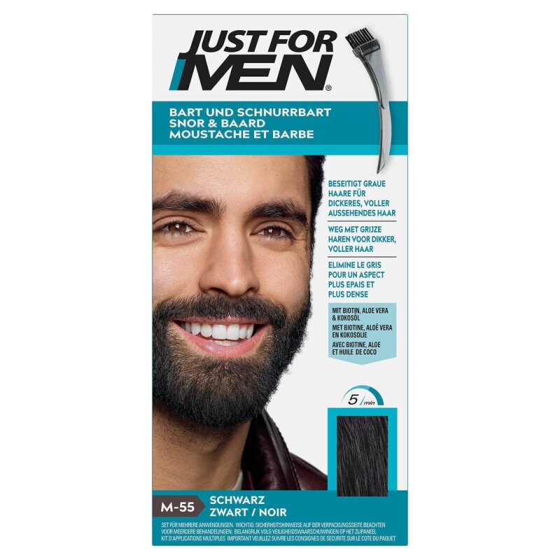 Just For Men Gel Colorant Permanente - Barbe et Moustache - Châtain Foncé