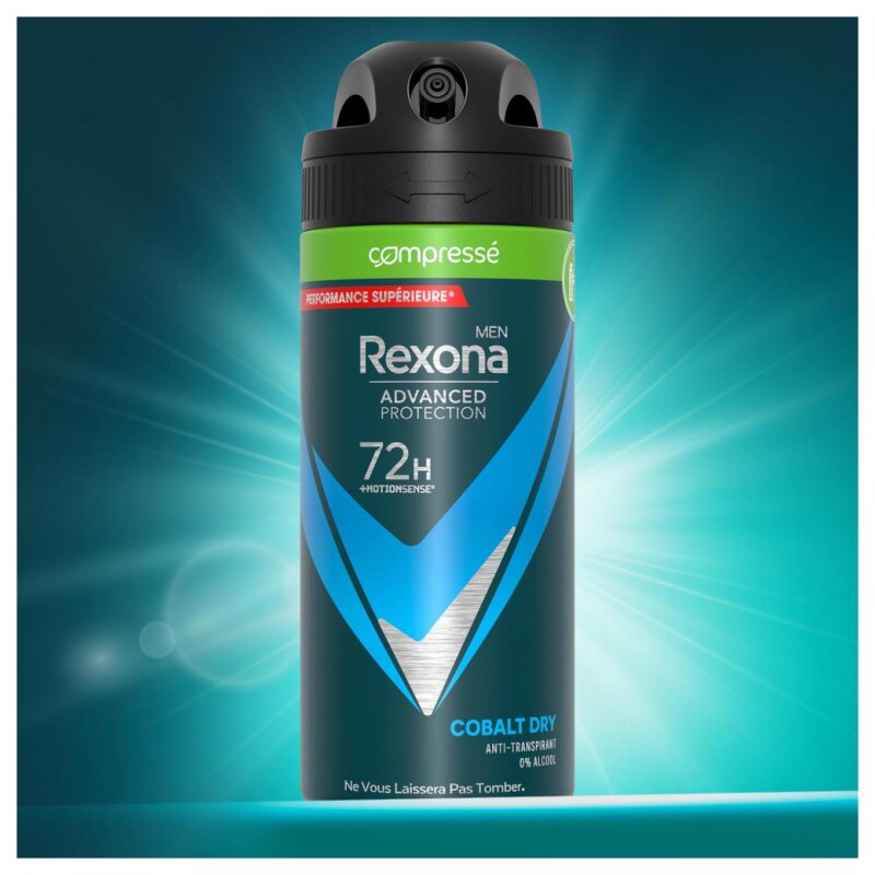 Rexona Advanced Protection Cobalt Dry Déodorant Spray Anti-Transpirant Protection 72h Homme - 100ml