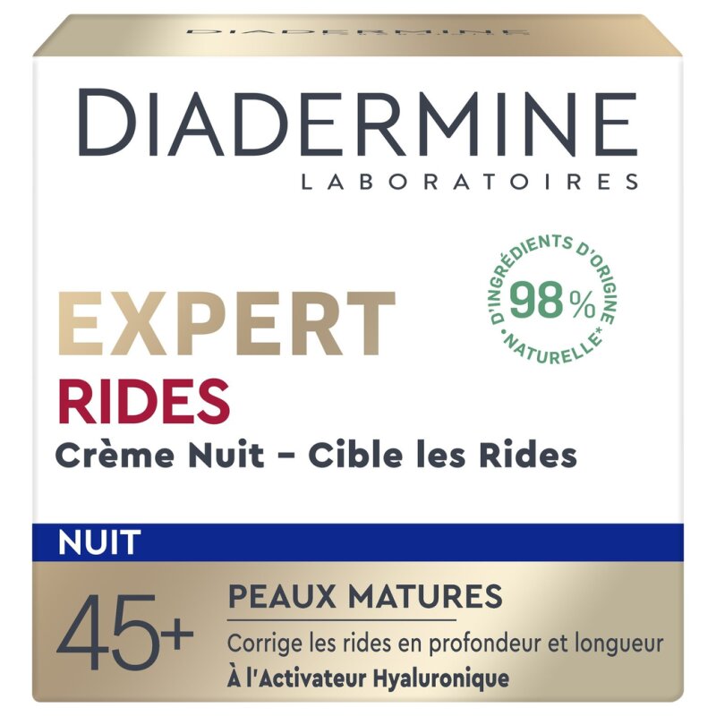 Diadermine Expert Rides Crème de Nuit Anti-Rides Peau Mature - 50ml