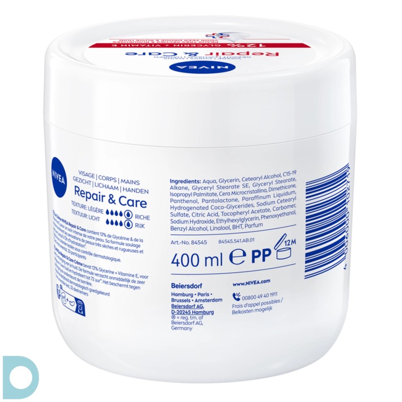 Nivea Repair & Care Soin Corps - Peau Très Sèche - 400ml